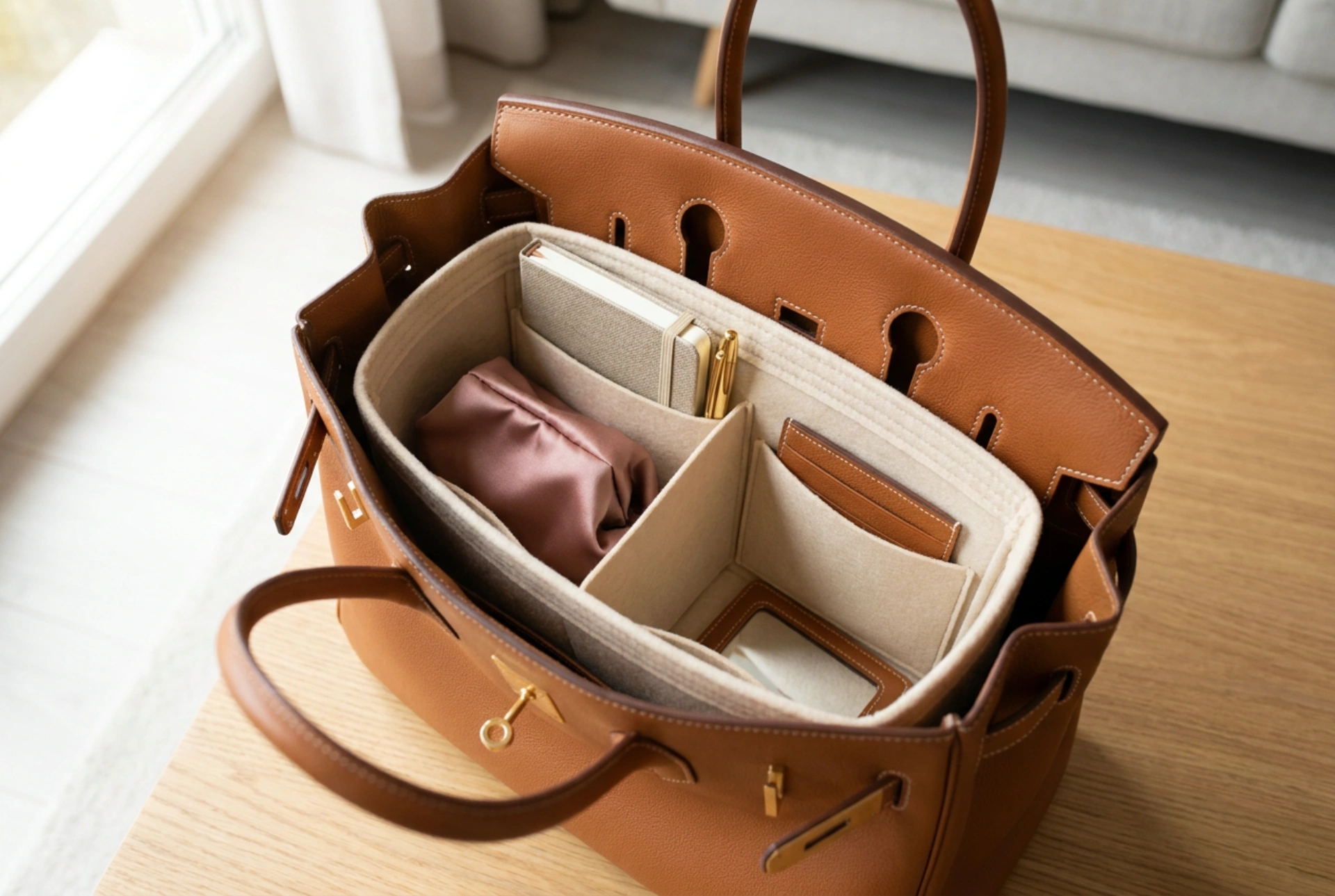 Sådan holder du orden i tasken med en elegant taskeorganizer