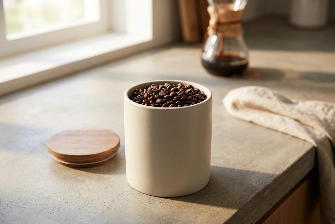 Sådan opbevarer du hele kaffebønner for at bevare aromaen