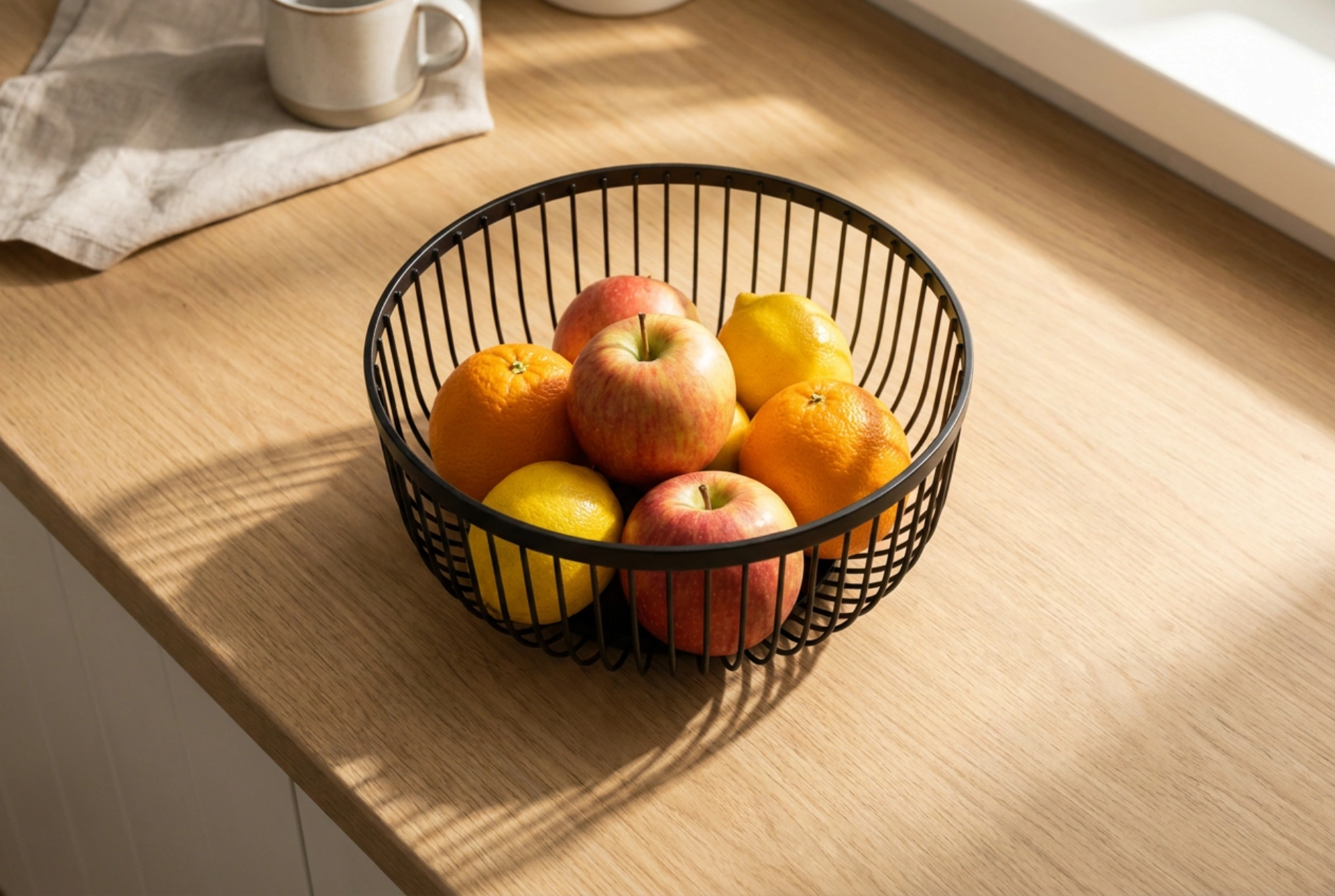 Sådan sikrer du optimal ventilation for frugt i en metalkurv