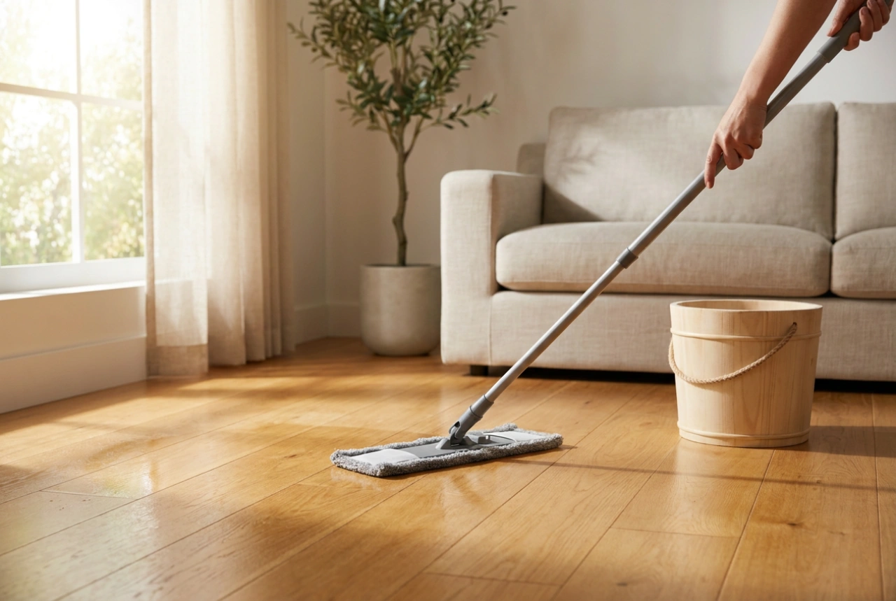 Sådan vasker du gulve efter renovering uden at efterlade støv og striber