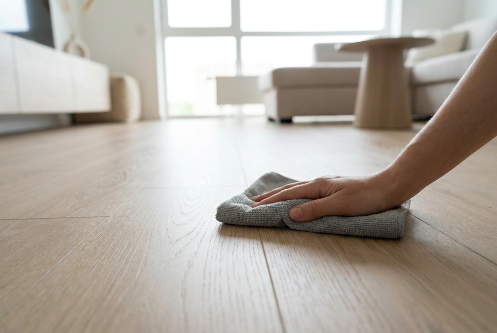 Hvordan man vasker laminatgulve efter renovering uden hævninger og matte striber