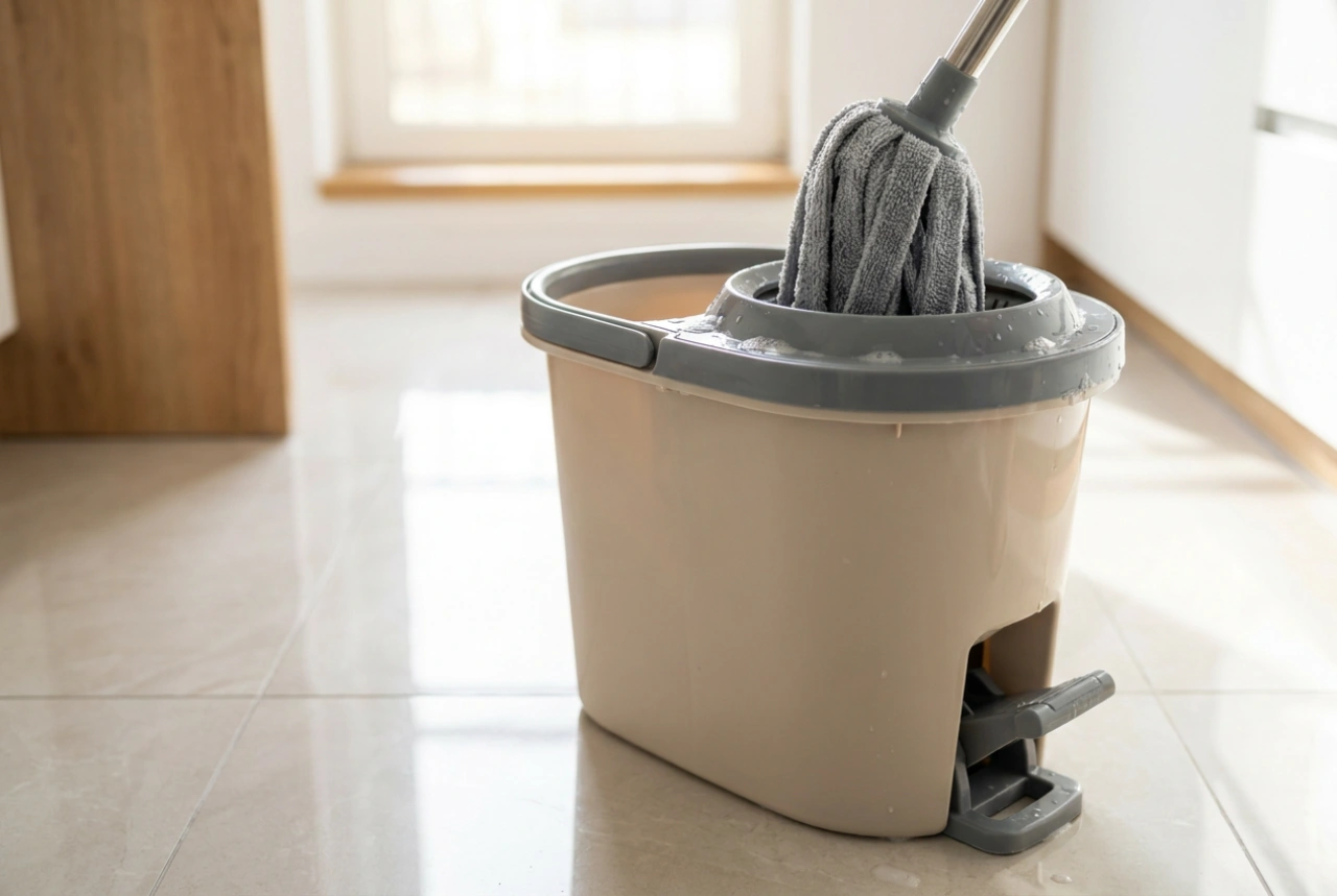 Hvorfor en moppespand med vrider reducerer striber på gulvet