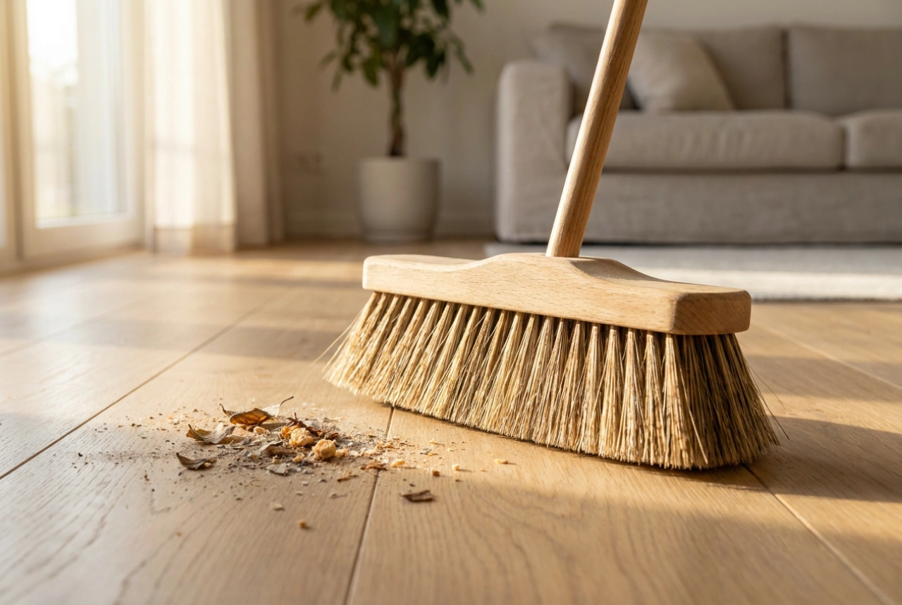 Sådan bruger du fejekosten optimalt til forskellige typer snavs