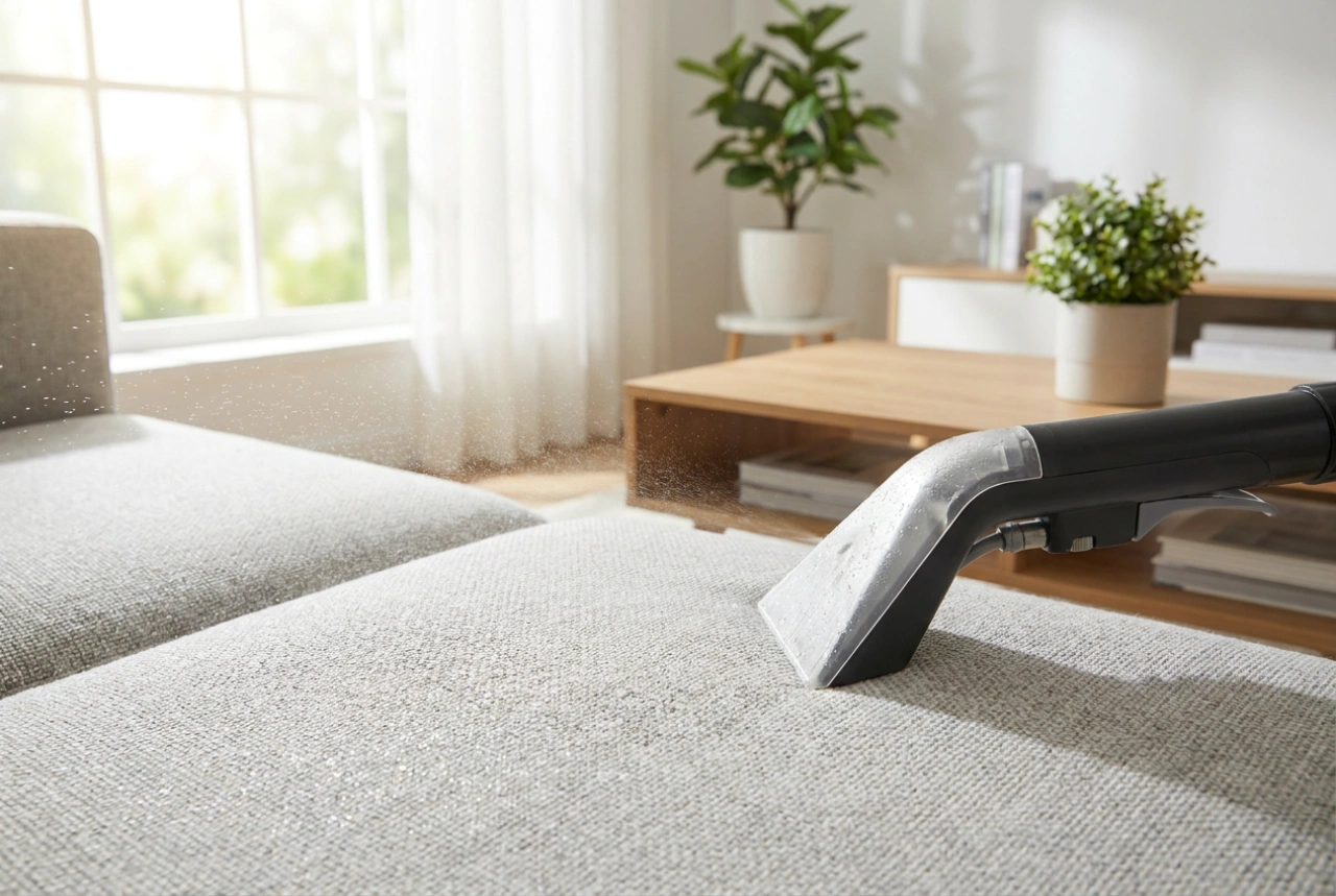 Sådan renser du sofaen med en vådstøvsuger og fremskynder tørringen