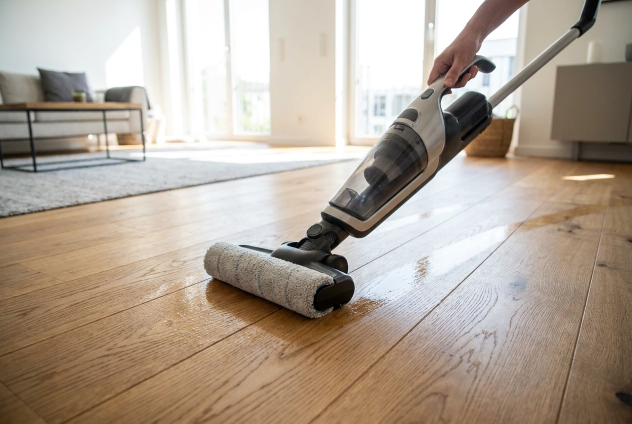 Sådan rengør du gulve med en ledningsfri støvsuger med moppefunktion