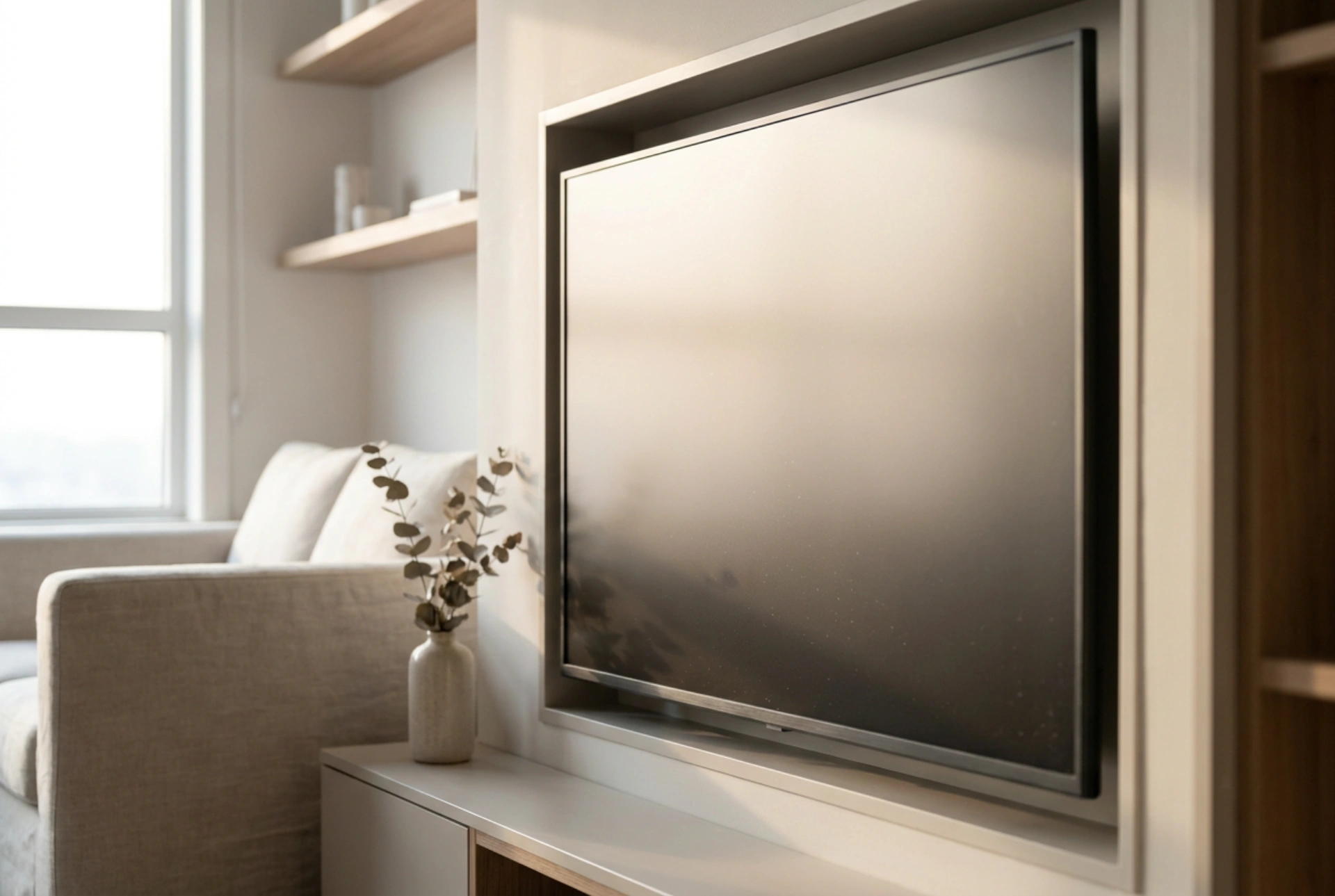 Hvornår hjælper en mat tv-skærm med at reducere refleksioner?