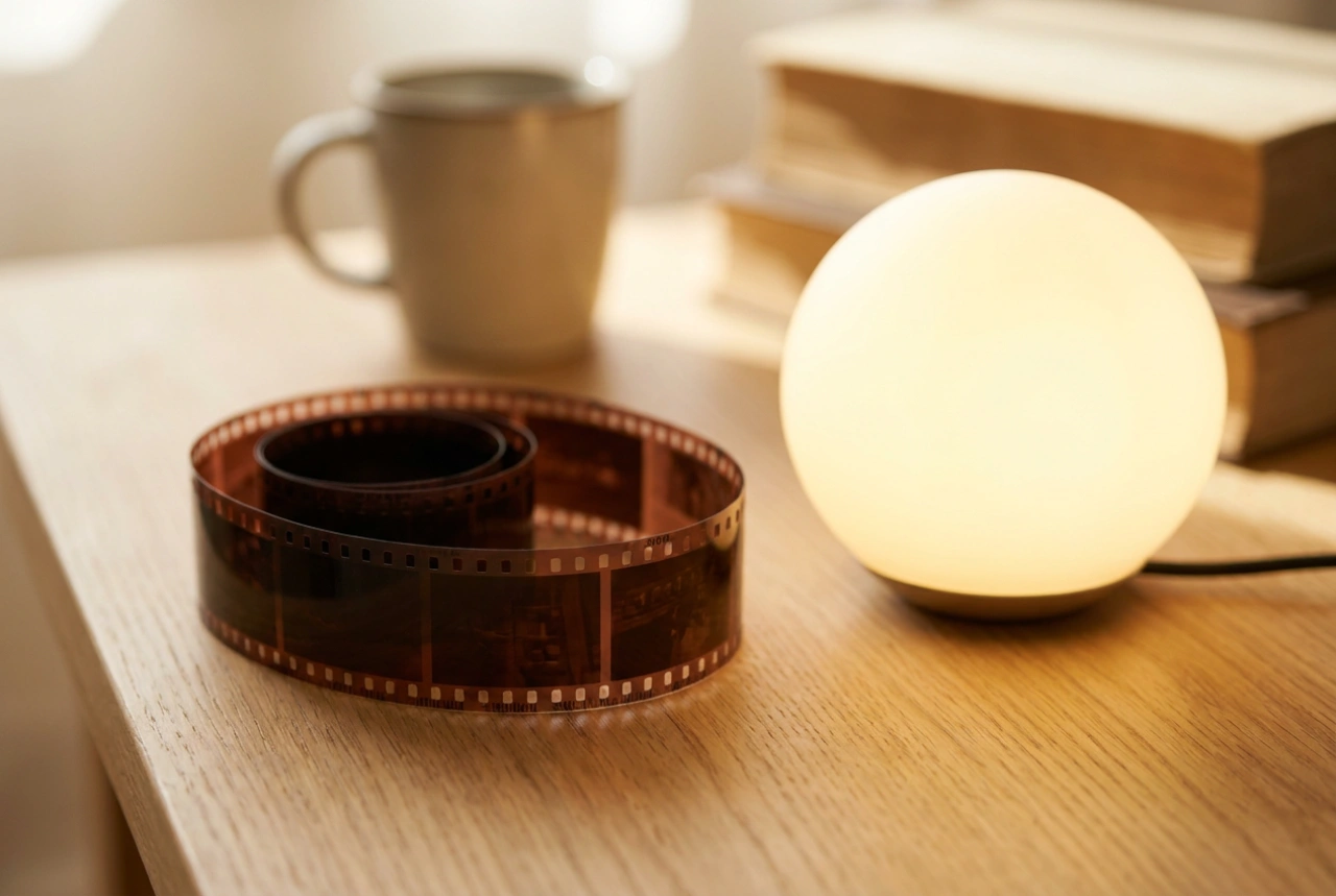 Sådan bruger du en klassisk diaprojektor til filmstrimler sikkert