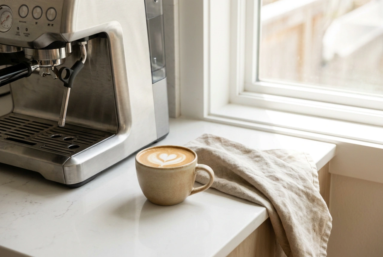 Sådan vedligeholder du en lille espressomaskine med kværn i køkkenet