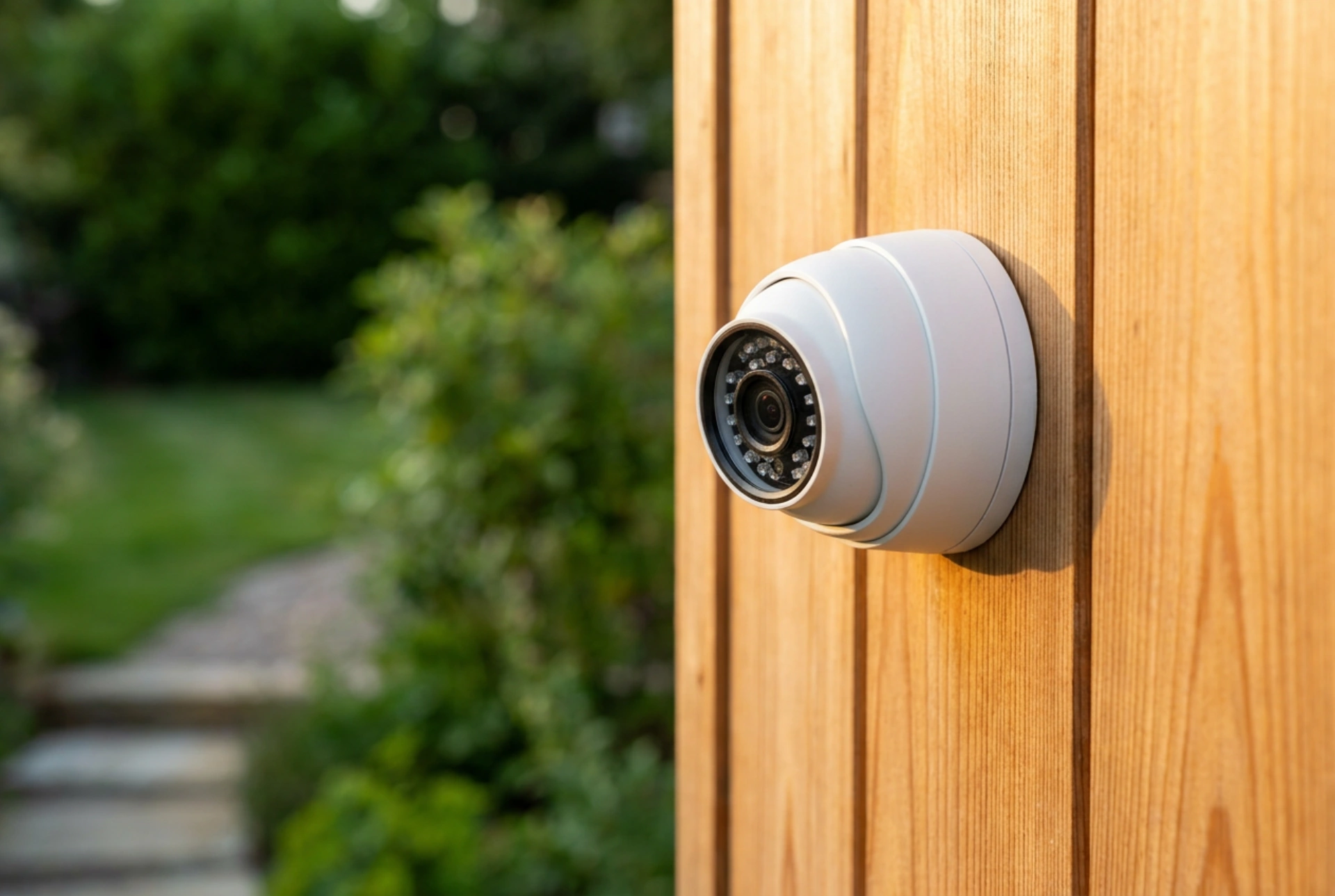 Sådan opsætter du et udendørs roterende IP-kamera uden blinde vinkler