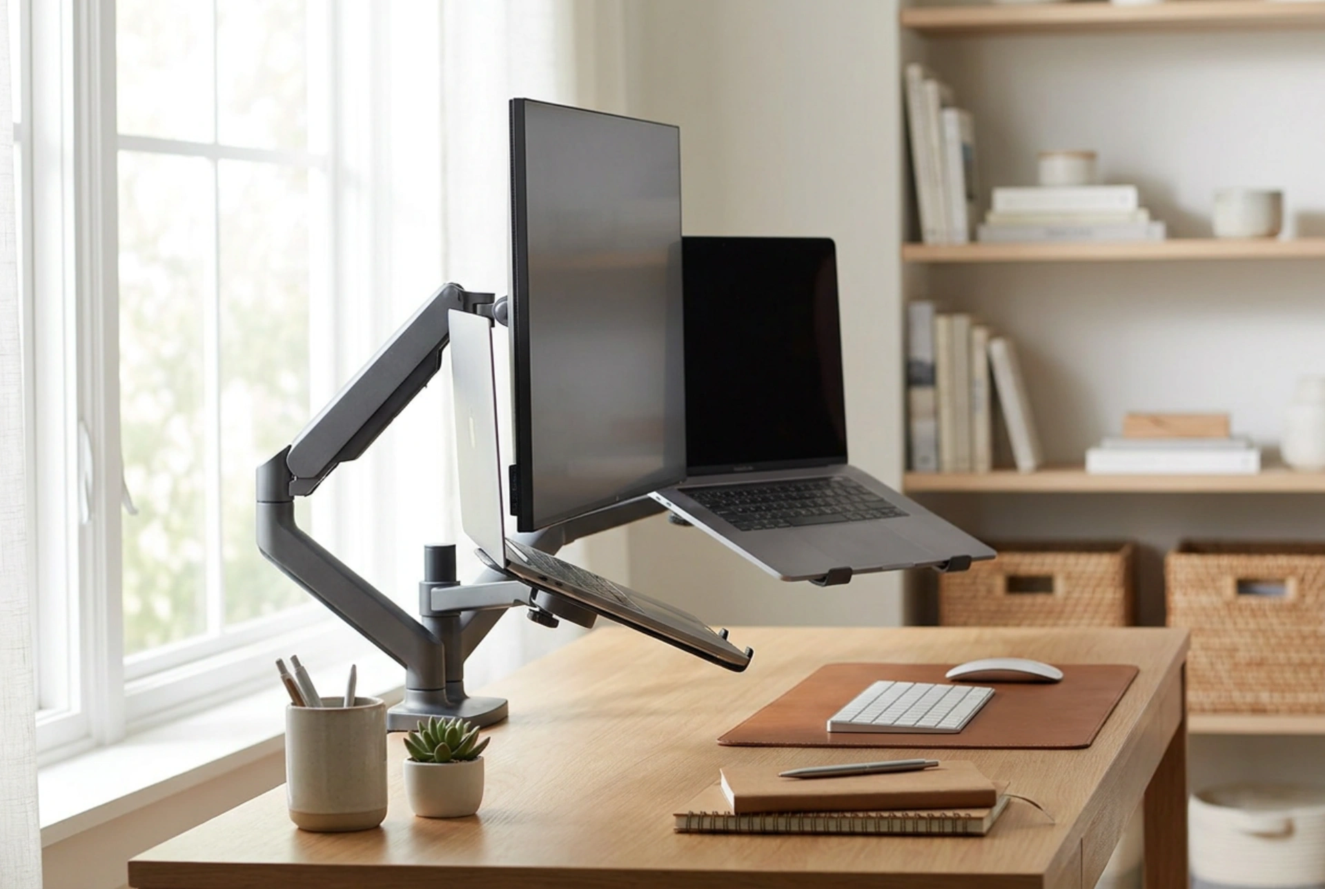 Effektiv ergonomi: Sådan indstiller du din skærm- og laptoparm korrekt