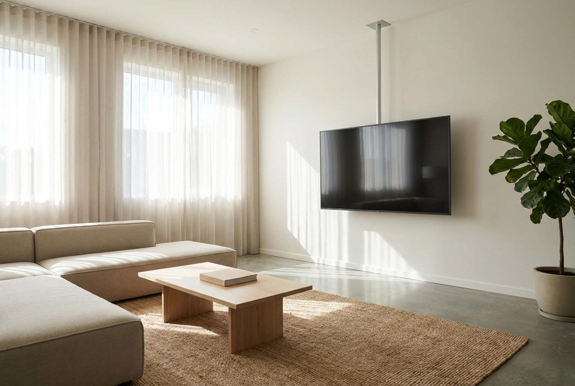 Hvornår loftbeslag til TV er den bedste løsning