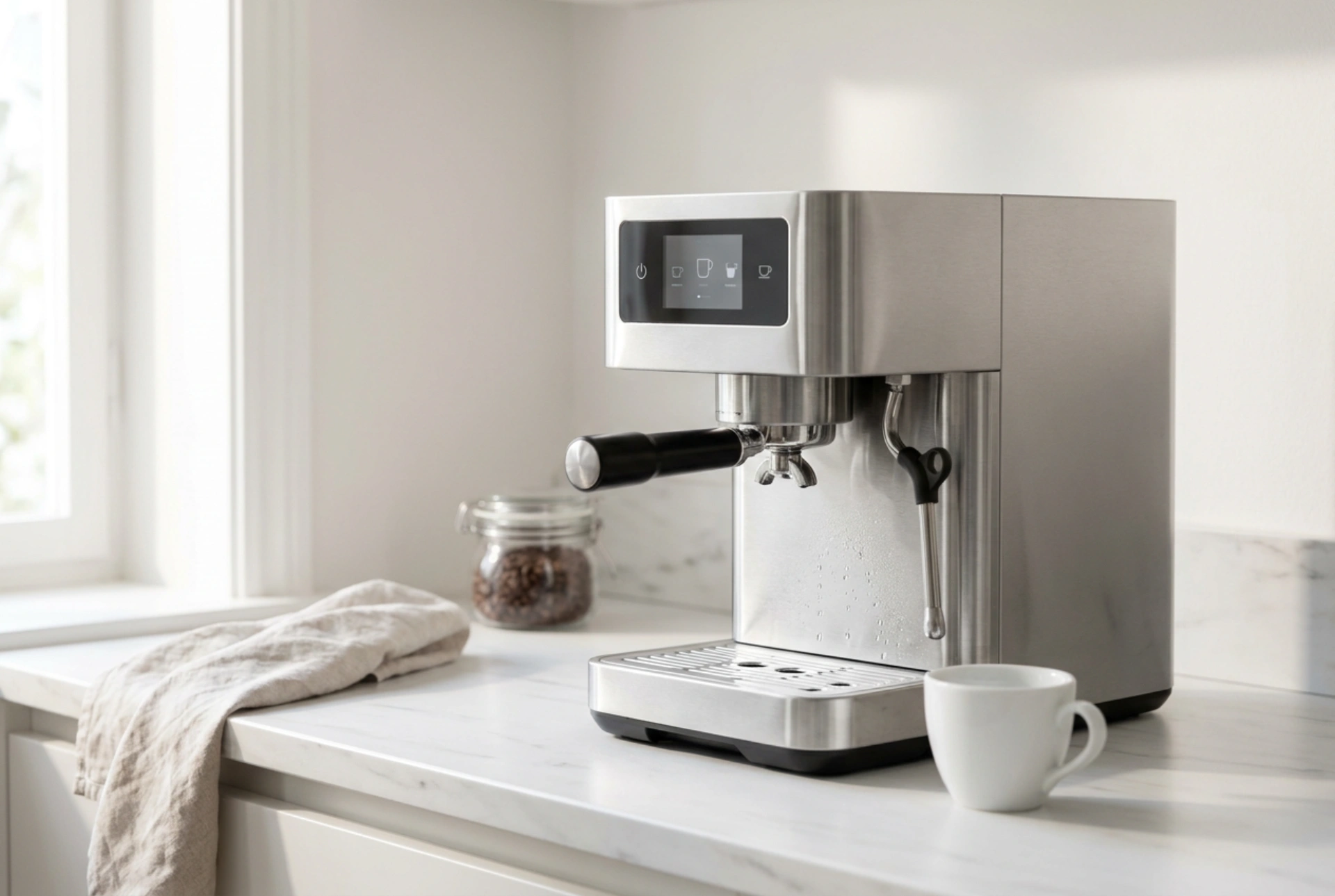 Sådan skyller du kaffemaskinens mælkeslange efter cappuccino