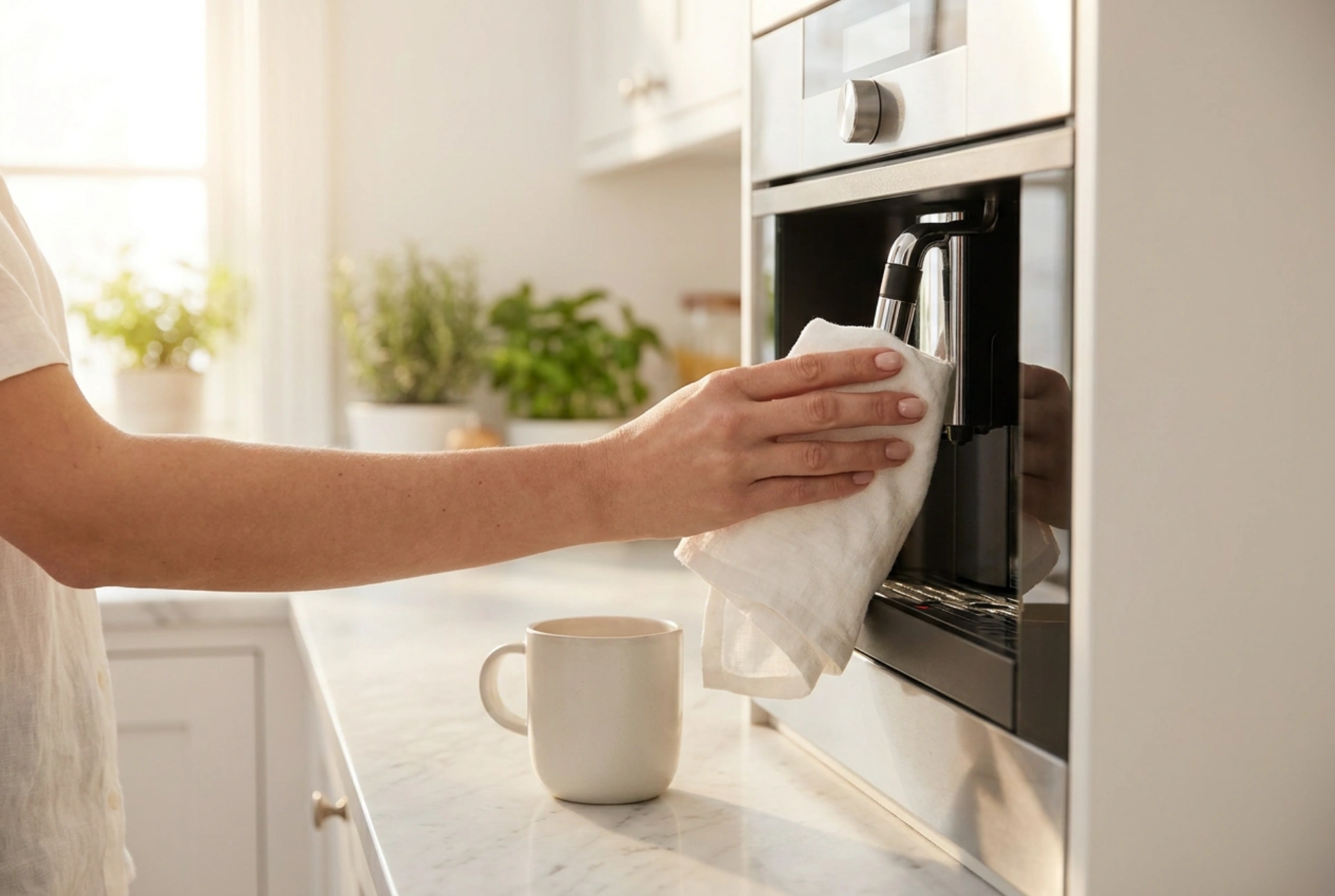 Sådan rengør du espressomaskinen efter varm chokolade og mælkedrikke