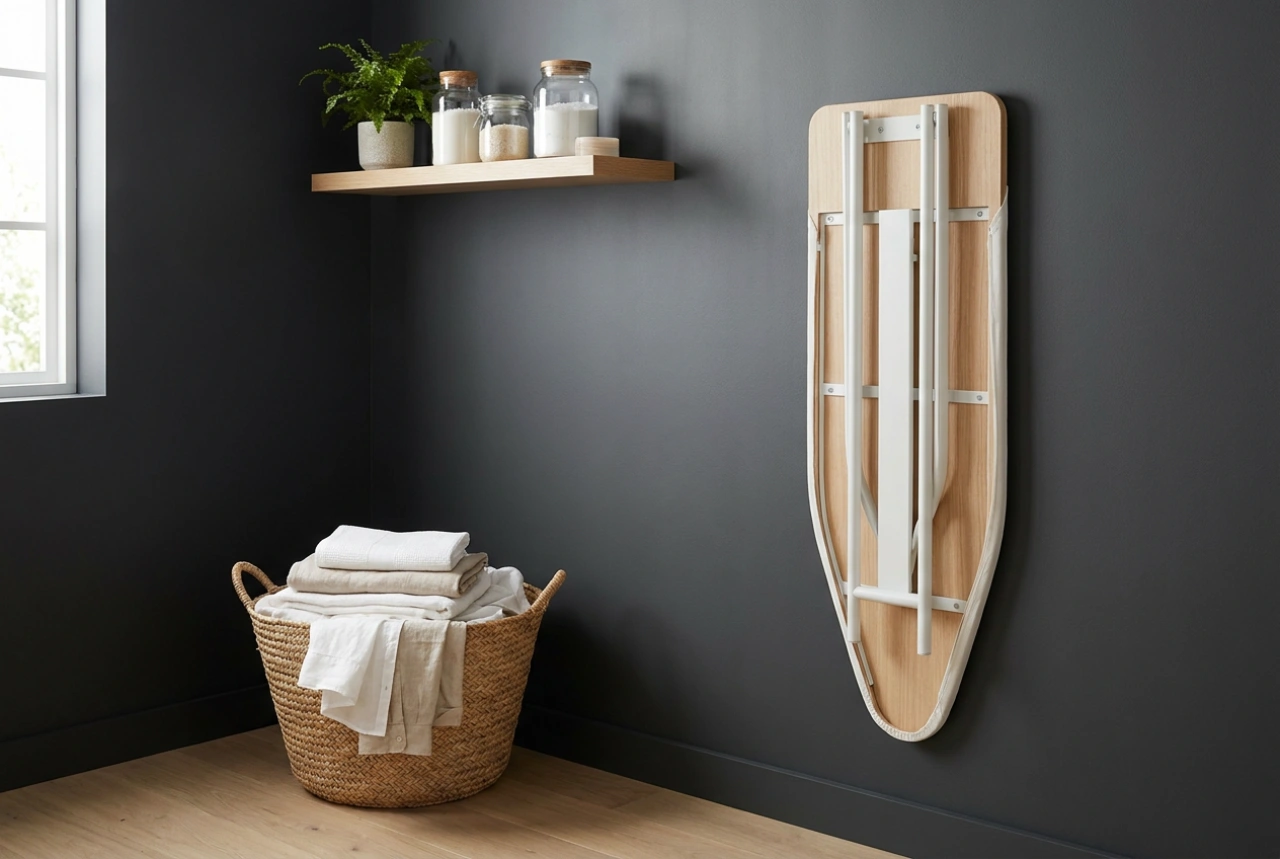 Væghængt strygebræt til bryggerset: Optimer pladsen med smart ergonomi