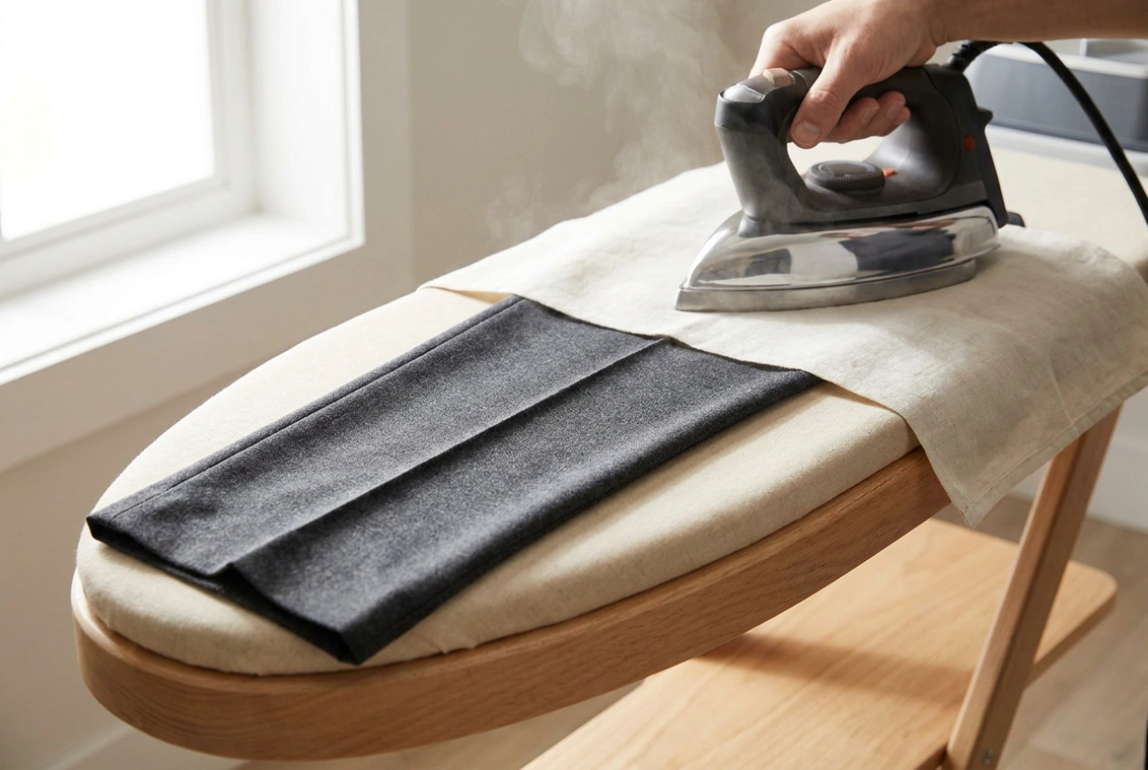 Hvordan man stryger habitbukser for at bevare pressefolden og stoffets matte finish
