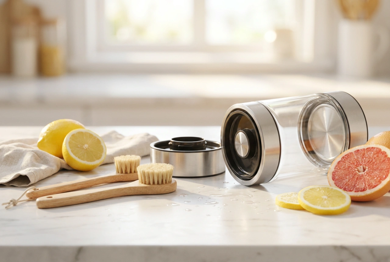 Sådan rengør du en slowjuicer efter juicepresning