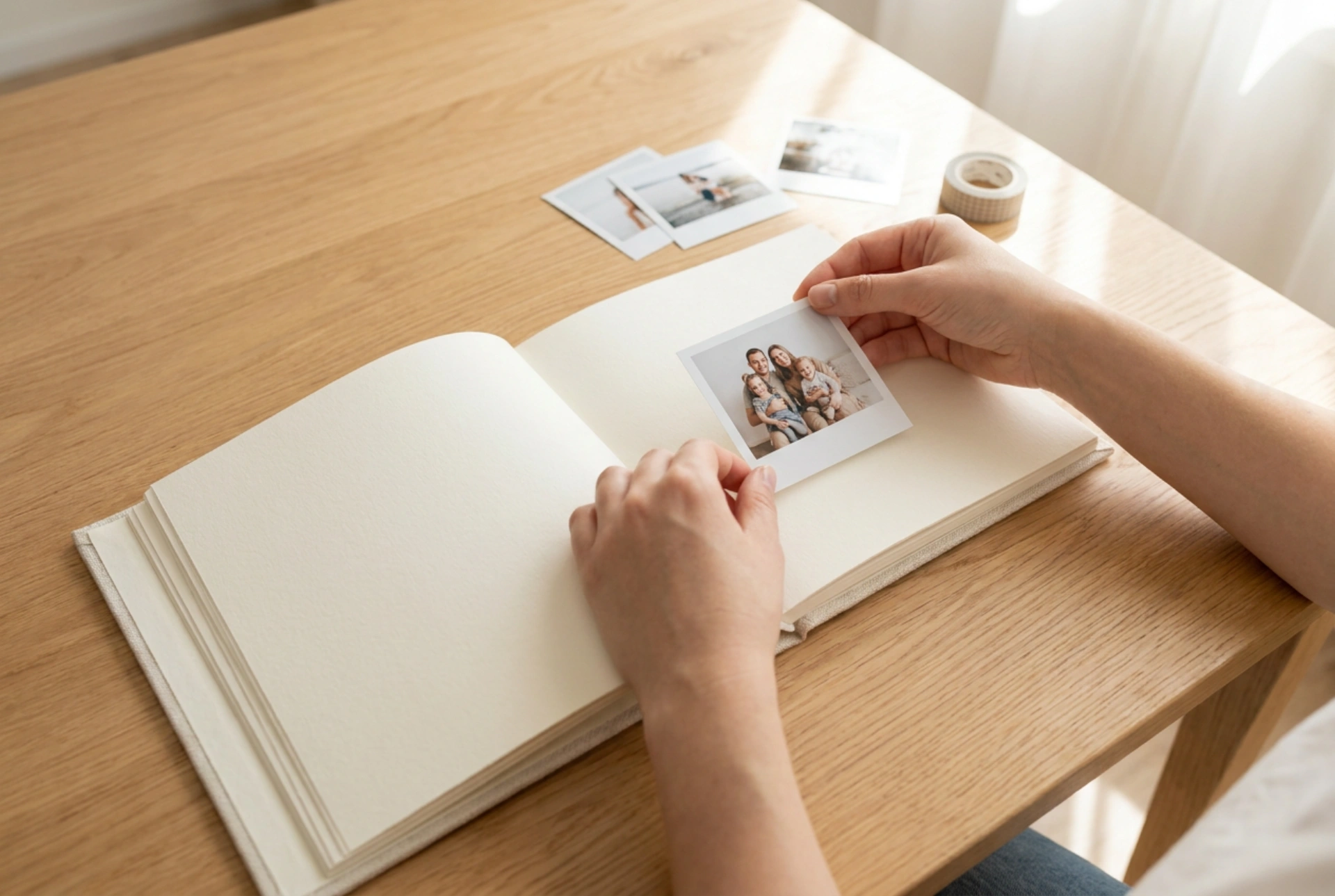 Hvad skal du overveje, når du arrangerer billeder i et fotoalbum til indklæbning