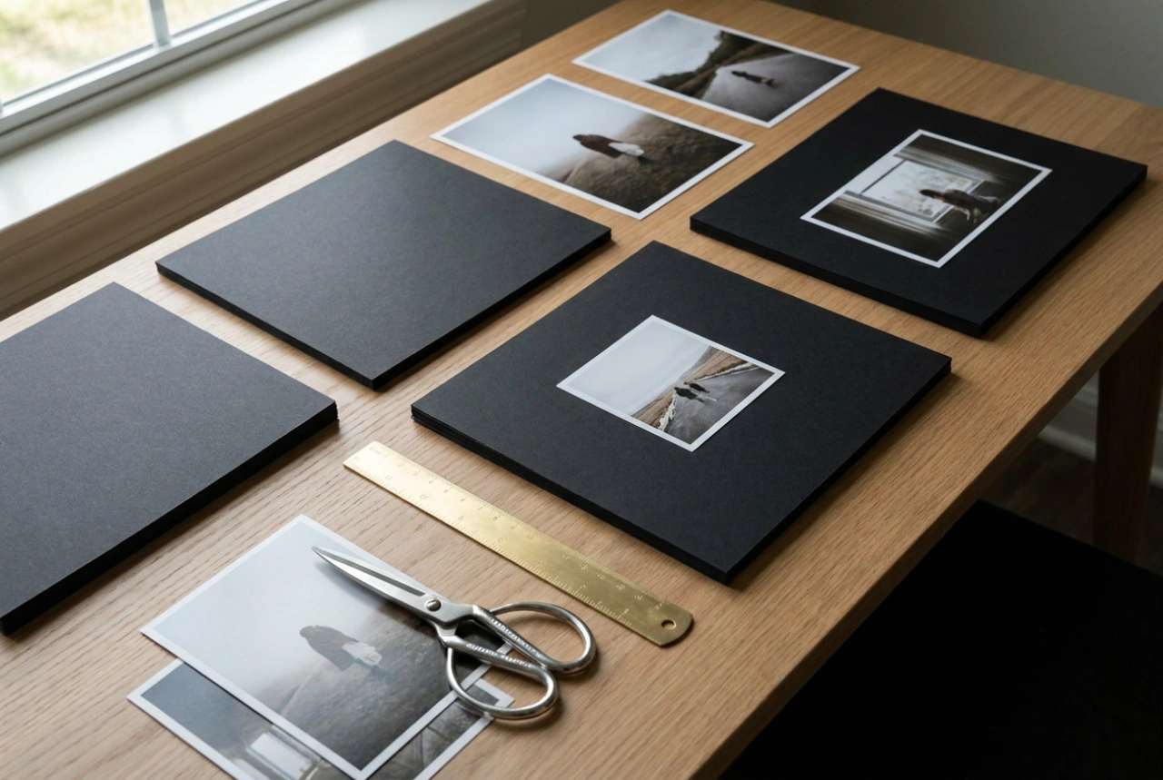 Sådan vælger du det rette fotolayout til mørke sider i fotoalbummet