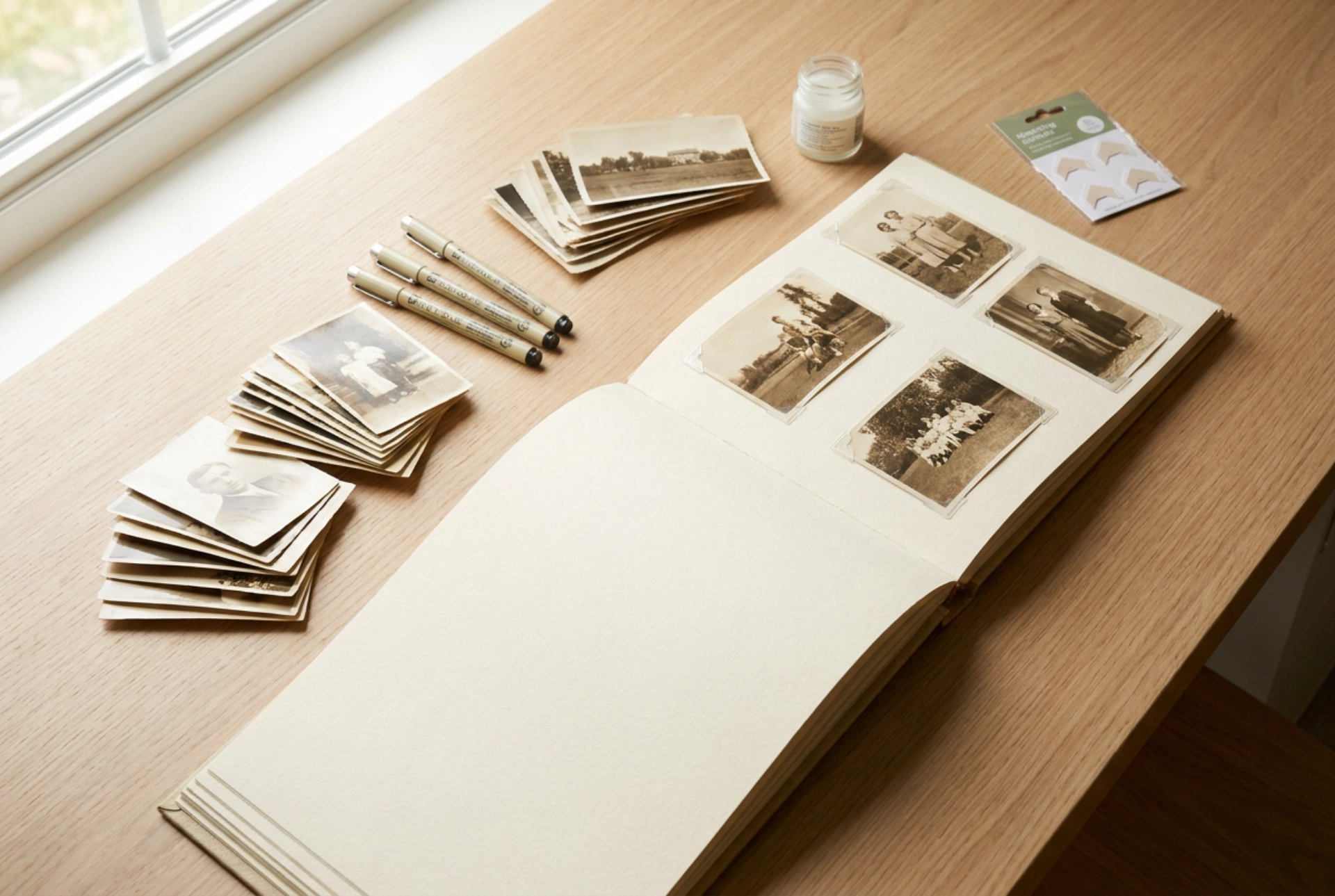 Sådan opdeler du et stort fotoalbum med indklæbning i kapitler og begivenheder