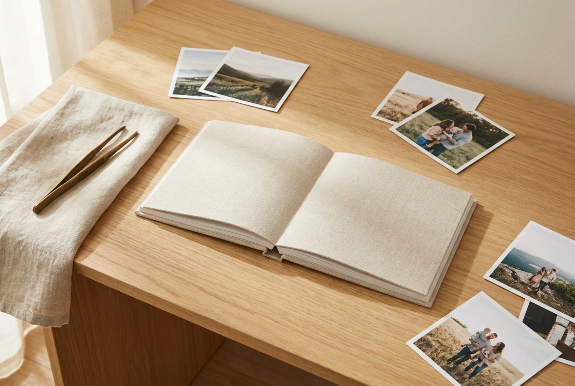 Personaliseret fotoalbum med en gennemtænkt billedstruktur